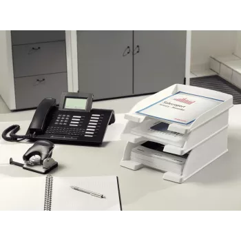 Leitz 52330084 Bandeja/organizador de escritorio poliestireno plata
