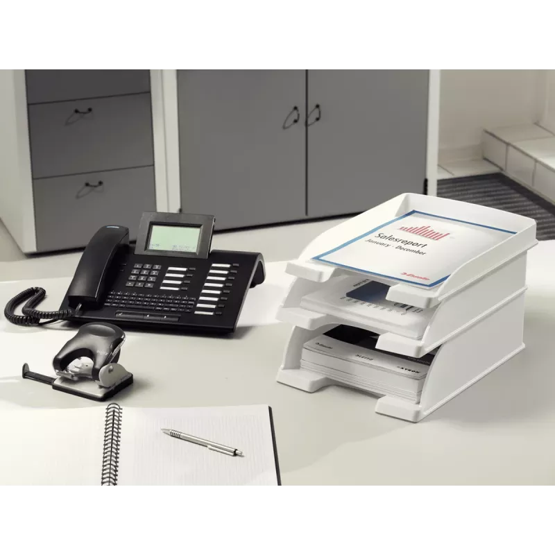 Leitz 52330084 Bandeja/organizador de escritorio poliestireno plata