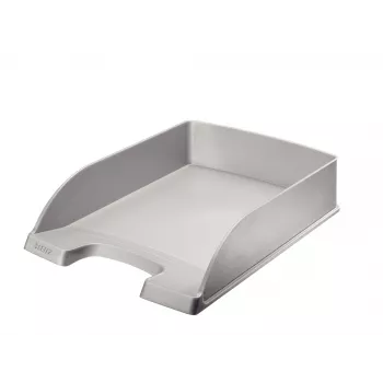 Leitz Plus Cesta de documentos poliestireno plata