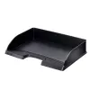 Leitz Plus bandeja de documentos horizontal estándar, plástico, negra, A4, 350 x 245 x 63 mm, 363 mm, 273 mm