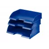 Leitz Plus bandeja de documentos horizontal jumbo, plástico, azul, A4, carta, notas, papel, 350 x 245 x 97 mm, 363 x 273 x 103 mm