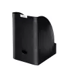 Leitz Plus archivador de revistas jumbo, negro, plástico, A4, 20,5 cm, 213 mm, 321 mm