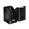 Leitz Plus archivador de revistas jumbo, negro, plástico, A4, 20,5 cm, 213 mm, 321 mm