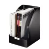 Leitz Plus archivador de revistas jumbo, negro, plástico, A4, 20,5 cm, 213 mm, 321 mm