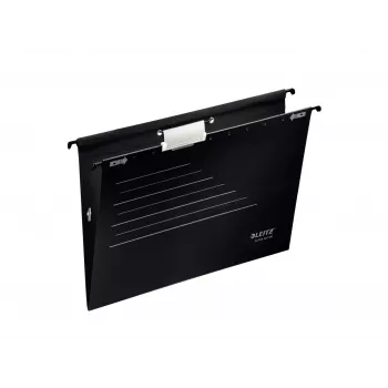 Leitz carpeta de archivo colgante Alpha Active FSC®, A4, negra, cartón, 348 mm, 260 mm, 90 g