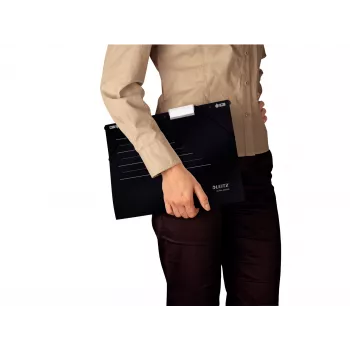 Leitz carpeta de archivo colgante Alpha Active FSC®, A4, negra, cartón, 348 mm, 260 mm, 90 g