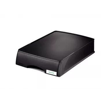 Leitz bandeja de documentos unidad de cajón Plus, plástico, negra, A4, 255 mm, 376 mm, 70 mm