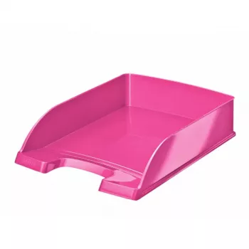 Leitz bandeja de documentos WOW, plástico, rosa, A4, 255 x 357 x 70 mm, 280 g, A4
