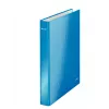 Leitz archivador de anillas WOW laminado A4+ 2DR/25 mm, A4, cartón, azul, blanco, 250 hojas, 80 g/m²