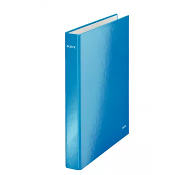 Leitz archivador de anillas WOW laminado A4+ 2DR/25 mm, A4, cartón, azul, blanco, 250 hojas, 80 g/m²