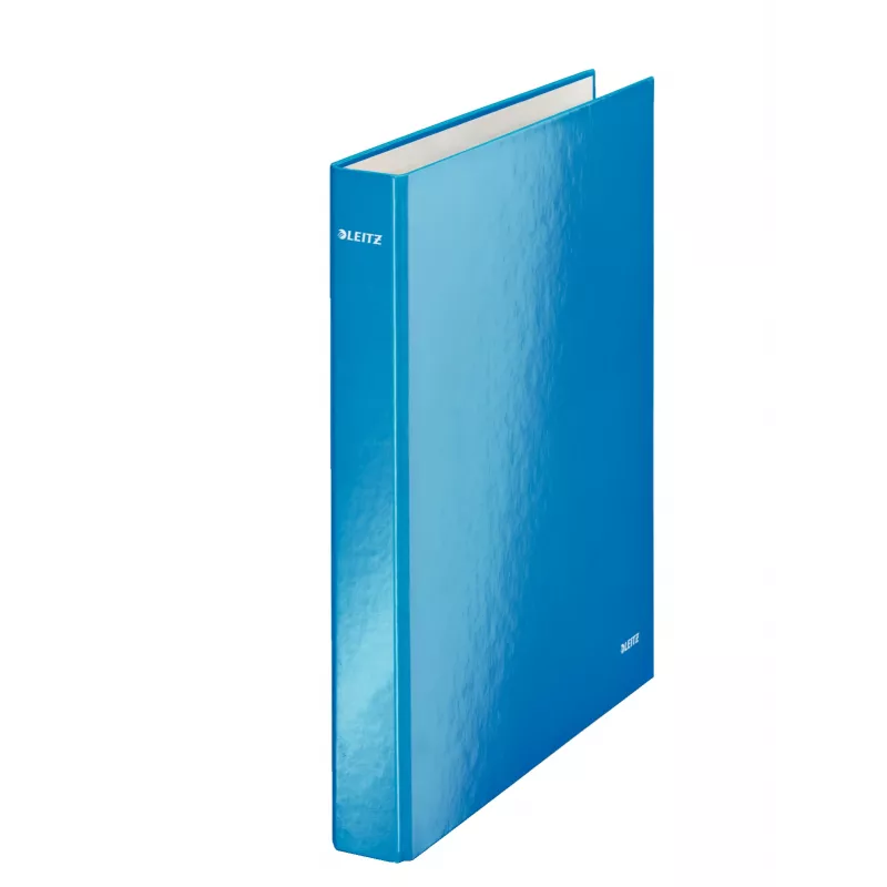Leitz archivador de anillas WOW laminado A4+ 2DR/25 mm, A4, cartón, azul, blanco, 250 hojas, 80 g/m²