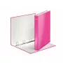 Leitz archivador de anillas WOW laminado A4+ 4DR/25 mm, A4, cartón, rosa, 230 hojas, 80 g/m², 2,5 cm