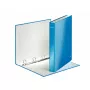 Leitz archivador de anillas WOW laminado A4+ 4DR/25 mm, A4, cartón, azul, 230 hojas, 80 g/m², 2,5 cm