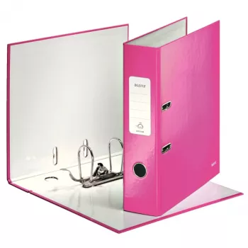 Leitz archivador 180° WOW POB/laminado A4/80 mm, A4, cartón, rosa, 600 hojas, 80 g/m², 8 cm