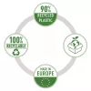 Leitz funda A4 Recycle, 210 x 297 mm (A4), transparente, polipropileno (PP), vertical, 0,1 mm, 230 mm