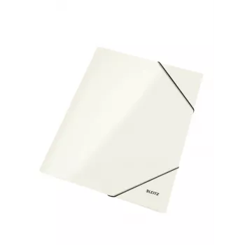 Leitz carpeta de 3 solapas WOW cartón/POB A4, A4, polipropileno (PP), metalizado, blanco, 250 hojas, 241 mm, 5 mm