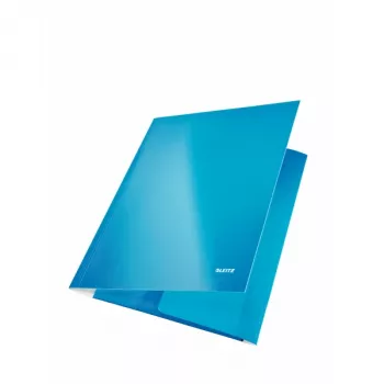 Leitz carpeta de 3 solapas WOW cartón/POB A4, A4, polipropileno (PP), azul, 250 hojas, 80 g/m², papel