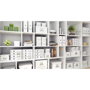 Leitz Click & Store WOW caja de almacenamiento de DVD, blanca, cartón, 206 mm, 325 mm, 147 mm, 570 g