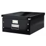 Leitz Click & Store WOW caja de almacenamiento grande, negra, cartón, 369 mm, 482 mm, 200 mm, 1,28 kg