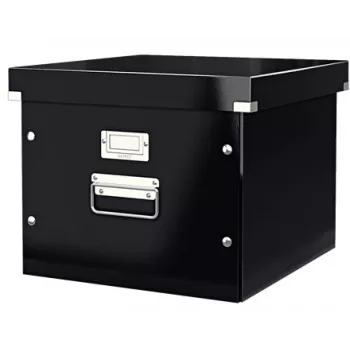 Leitz Click & Store WOW caja para carpetas colgantes, negra, cartón, 357 mm, 285 mm, 367 mm, 1,21 kg