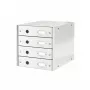 Leitz Click & Store WOW cajonera (4 cajones), blanco, cartón, 286 mm, 282 mm, 330 x 251 x 59 mm, 2,49 kg