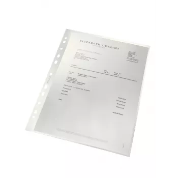 Leitz Recycle funda transparente A4, 210 x 297 mm (A4), transparente, polipropileno (PP), vertical, 80 g/m², 0,1 mm