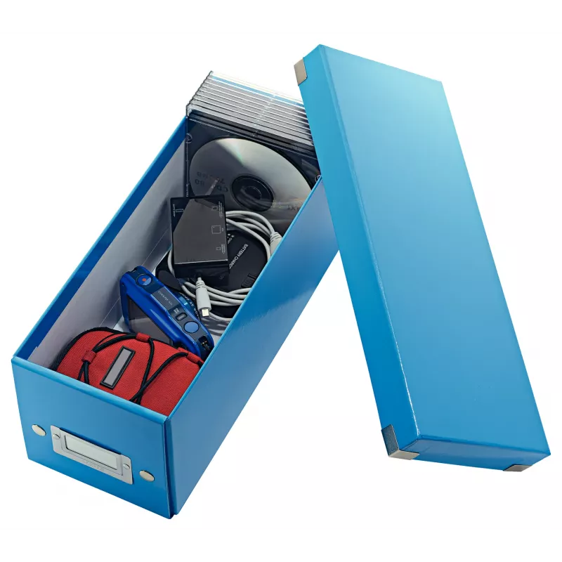 Leitz Click & Store WOW caja de almacenamiento para CD, azul, cartón, 143 mm, 352 mm, 136 mm, 440 g