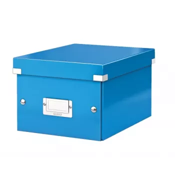Leitz Click & Store WOW caja de almacenamiento pequeña, azul, cartón, 220 mm, 160 mm, 540 g