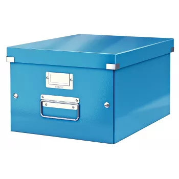 Leitz Click & Store WOW caja de almacenamiento mediana, azul, cartón, 16,7 L, 281 mm, 200 mm, 265 x 335 x 188 mm