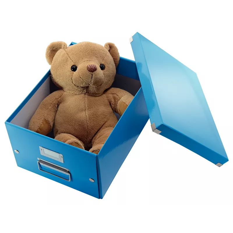 Leitz Click & Store WOW caja de almacenamiento mediana, azul, cartón, 16,7 L, 281 mm, 200 mm, 265 x 335 x 188 mm