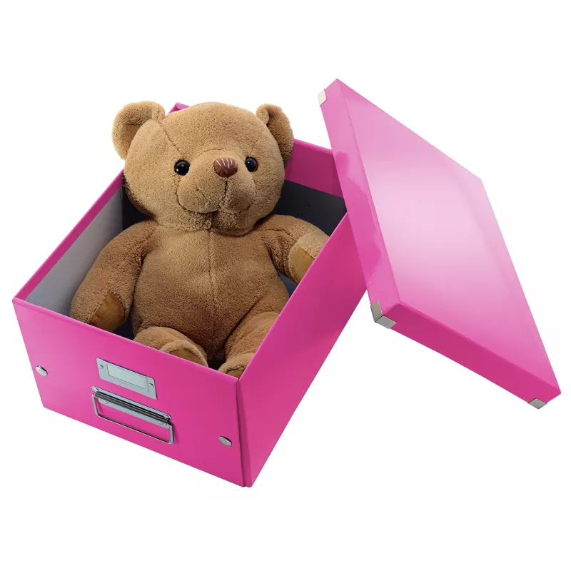 Leitz Click & Store WOW caja de almacenamiento mediana, rosa, cartón, 16,7 L, 281 mm, 200 mm, 265 x 335 x 188 mm