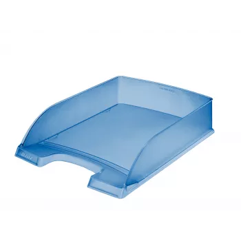 Leitz bandeja de correspondencia Standard Plus Frosty Standard, plástico, azul, A4, 255 mm, 357 mm, 70 mm