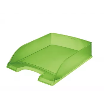 Leitz bandeja de correspondencia Standard Plus Frosty Standard, plástico, verde, A4, 255 mm, 357 mm, 70 mm