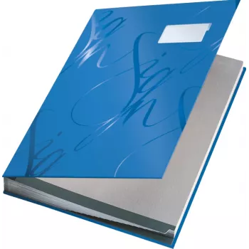 Leitz Design libro de firmas con 18 divisiones A4, azul, cartón, A4, 240 mm, 1020 mm, 340 mm