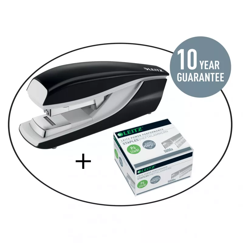 Leitz grapas Power Performance P4 26/8 caja con 5000 uds., paquete de grapas, 26/8, 8 mm, 100 grapas, fijación, 26/8