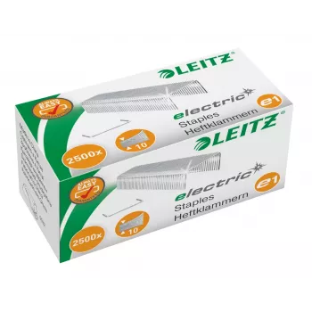 Leitz grapas No10 E1 eléctrica caja con 2500, paquete de grapas, 4 mm, 2500 grapas, grapado, E1, acero galvanizado