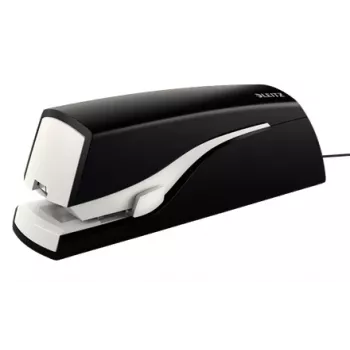 Leitz grapadora eléctrica 5533 NeXXt clinch plano 20 hojas, 20 hojas, 200 grapas, 2 cm, 1 cm, plástico, negro, blanco