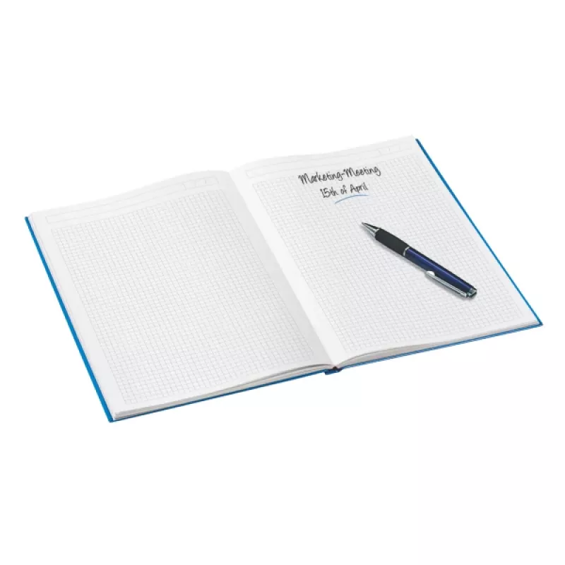 Leitz cuaderno WOW A4 cuadriculado con tapa dura 90g/80 hojas, azul, A4, 80 hojas, 80 g/m², papel cuadriculado, tapa dura