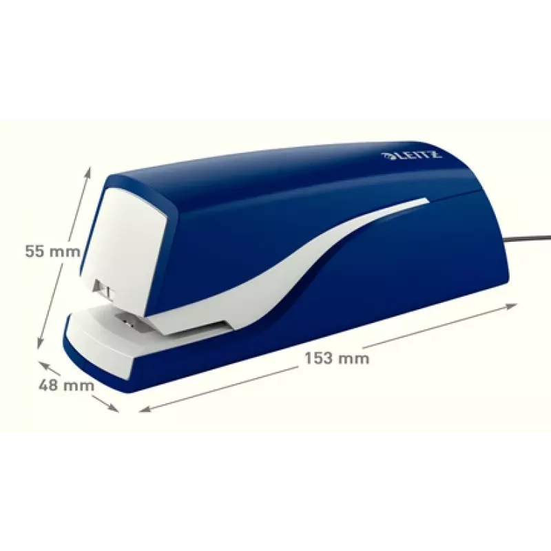Leitz grapadora eléctrica 5532 NeXXt 10 hojas, 10 hojas, 200 grapas, 1 cm, 1 cm, plástico, azul
