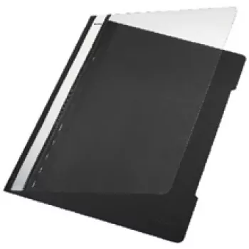 Leitz archivador de plástico estándar negro A4 PVC (25) cubierta de informe