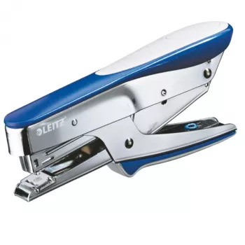 Leitz pinza grapadora 5545, 15 hojas carga superior, 15 hojas, azul, metalizado, P2, metal, plástico, 4,35 cm, superior