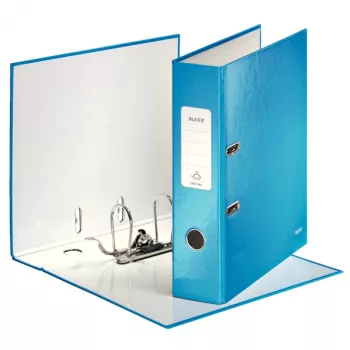 Leitz archivador de palanca 180° WOW POB/laminado A4/80 mm, A4, cartón, azul, 600 hojas, 80 g/m², 8 cm