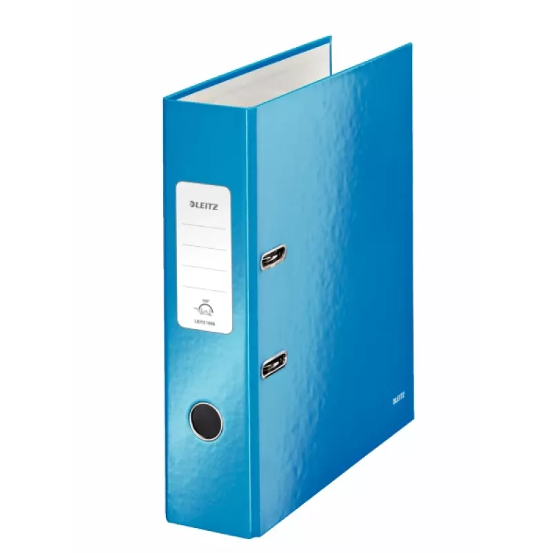 Leitz archivador de palanca 180° WOW POB/laminado A4/80 mm, A4, cartón, azul, 600 hojas, 80 g/m², 8 cm