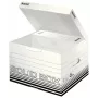 Leitz 61180001 Caja de archivo de cartón negro, blanco