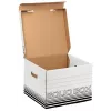 Leitz 61180001 Caja de archivo de cartón negro, blanco