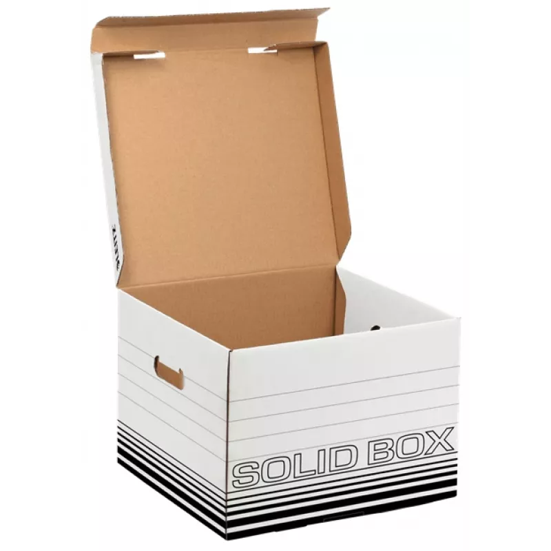Leitz 61180001 Caja de archivo de cartón negro, blanco