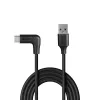 Lindy 1 m cable USB 3.2 Type-A a USB-C en ángulo recto, 10 Gbit/s