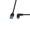 Lindy 1 m cable USB 3.2 Type-A a USB-C en ángulo recto, 10 Gbit/s