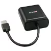 Lindy 60 m extensor USB 2.0 Cat.6 de 4 puertos, USB 2.0, RJ-45, USB 2.0, negro, metal, 52 mm, 60 mm
