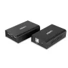 Lindy 100 m extensor USB 2.0 Cat. 6 de 2 puertos, transmisor y receptor AV, 100 m, con cable, negro